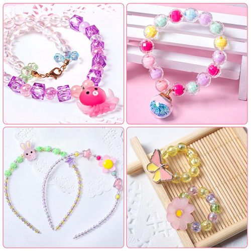 Kids Bead Charms Supplies Handmade Craft Jewelry Making DIY B girl