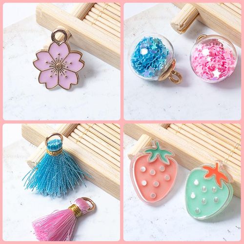 Kids Bead Charms Supplies Handmade Craft Jewelry Making DIY B girl