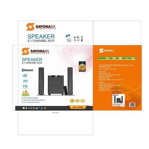 Multimedia Sound Bar Speaker With USB/SD/Digital FM - Grey,Black.