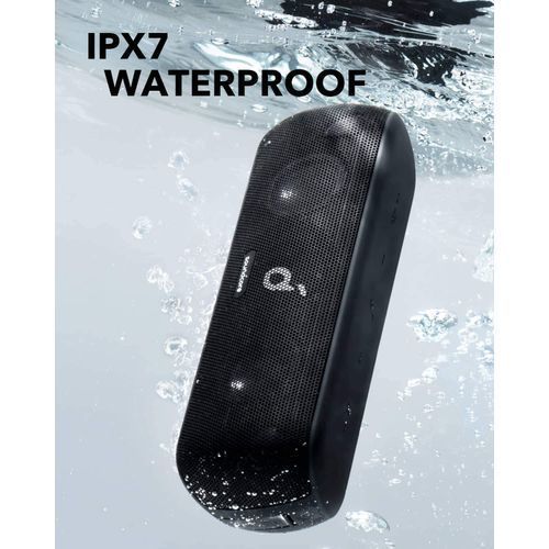 Anker Soundcore Motion+ Bluetooth Speaker with Hi-Res 30W Audio, BassUp, Extended Bass and Treble, Wireless HIFI Portable Speaker with App, Customizable EQ, 12-Hour Playtime, IPX7 Waterproof, and USB-C - Black