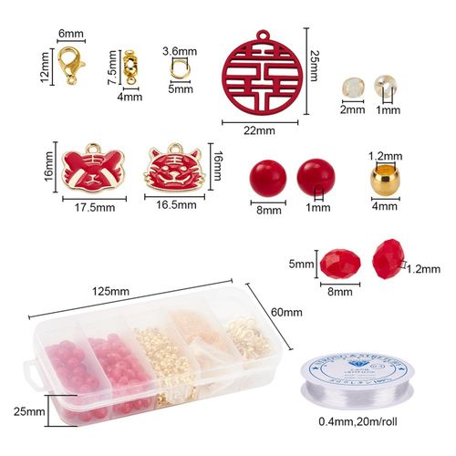 Bracelet Making Kit Loose Beads for Teen Girls DIY Charm Bracelets Set