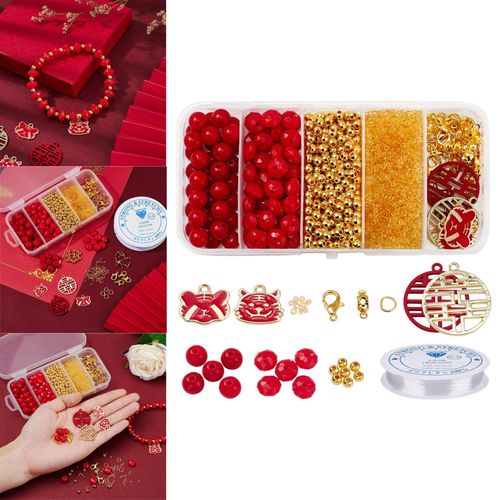 Bracelet Making Kit Loose Beads for Teen Girls DIY Charm Bracelets Set