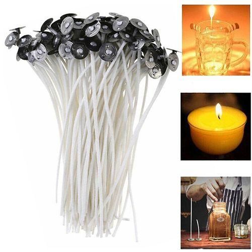 Diy Candle Supplies 100pcs Cotton Candle Wick Set with Metal Wick  NO5115