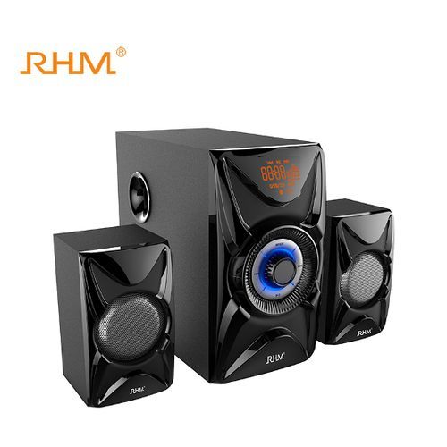 Rhm Multi Miedia 2.1 Hifi Bluetooth SpeakerWith FM, USB, SD - Black