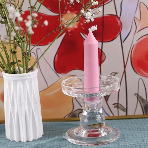 Conjoined Church Candle Mold Cylindrical Aromatherapy Candle Wax Mould Diy Geometric Shaped Spire Plastic Molds Home Decor
