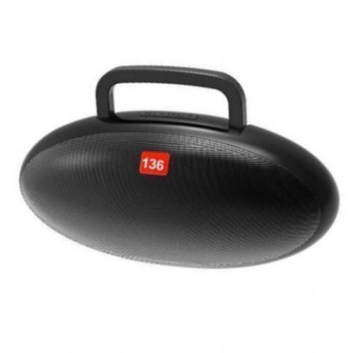 Portable Bluetooth Tf Fm Speaker- Black