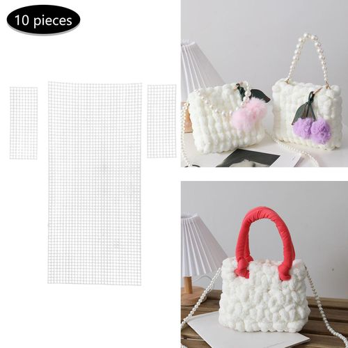 10 Pieces  Mesh Canvas Sheets Bag Making Shoulder