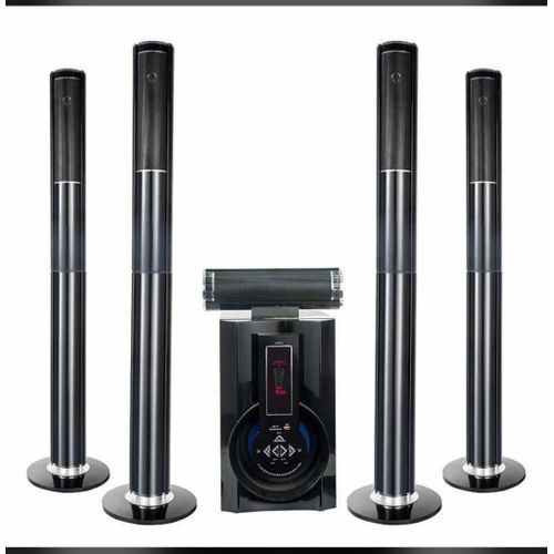 Super Bass 5 Speakers Home Theatre System - Black