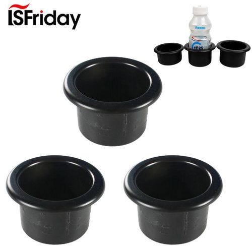 Black Car Cup Water Drink Holder Recessed For Rv Car Marine Boat Trailer Plastic Cup Holder Interior Accessories Car Cup Holder