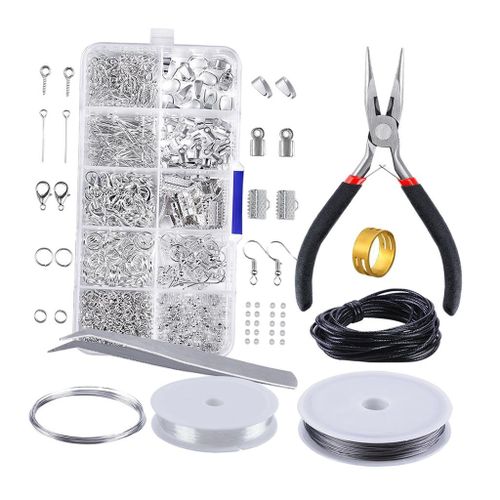 Jewelry Making Kits Silver   DIY Bracelet Earrings Beading Wire Repair