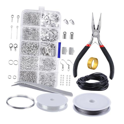 Jewelry Making Kits Silver   DIY Bracelet Earrings Beading Wire Repair