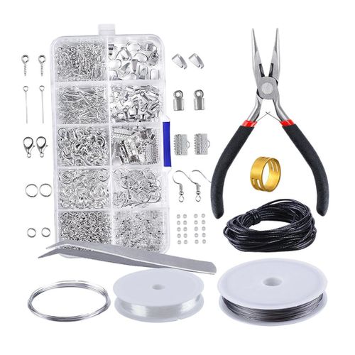 Jewelry Making Kits Silver   DIY Bracelet Earrings Beading Wire Repair