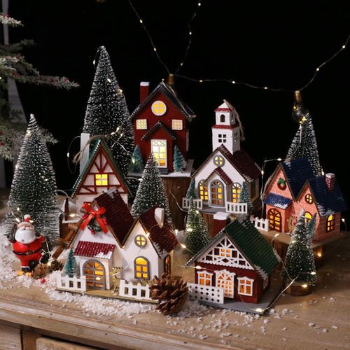Christmas LED Lighted Gift Boxes Presents 7.5cmx6.5cm Red