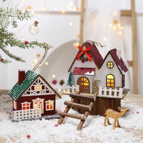 Christmas LED Lighted Gift Boxes Presents 7.5cmx6.5cm Red
