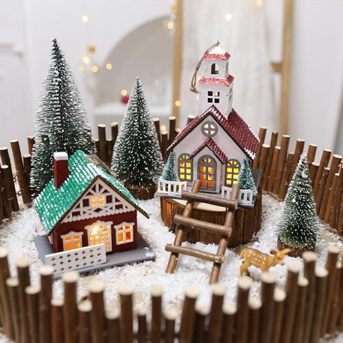 Christmas LED Lighted Gift Boxes Presents 7.5cmx6.5cm Red