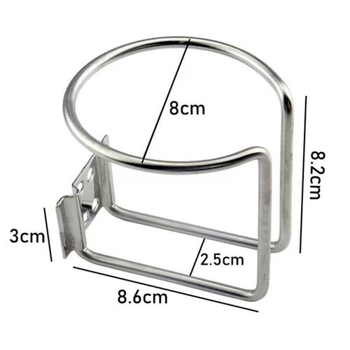 New 1set Stainless Steel Boat Ring Cup Universal Drink Holder For Marine Yacht Truck Rv Car Auto