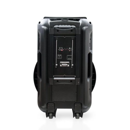 Saachi Professional Outdoor Trolly Speaker Bluetooth/TWS/FM/LED Bundle With Wireless Mic (1 YR WRTY)