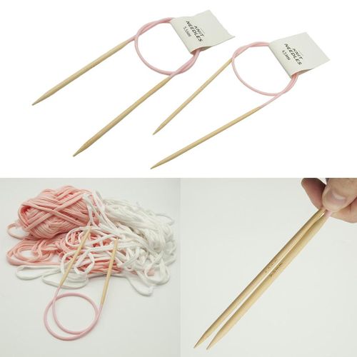 Round Circular Knitting Needles Bamboo Ring Needle Accessories Kit