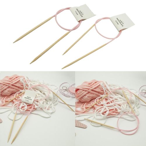 Round Circular Knitting Needles Bamboo Ring Needle Accessories Kit
