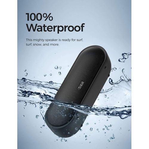 Tribit MaxSound Plus Portable Wireless Bluetooth Speakers 24W,20H Playtime-Black