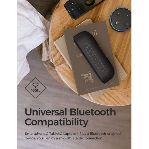 Tribit MaxSound Plus Portable Wireless Bluetooth Speakers 24W,20H Playtime-Black