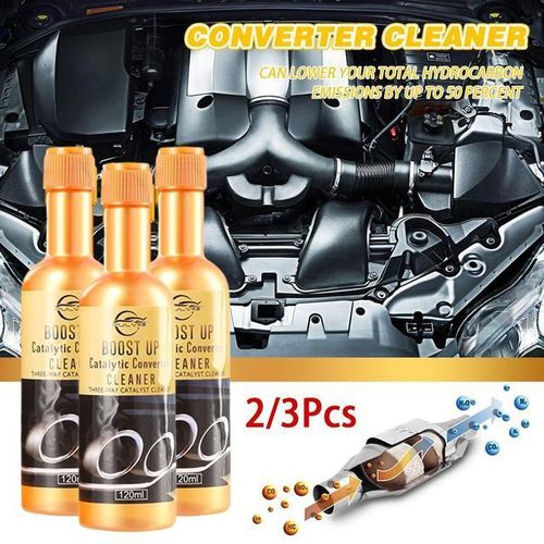 3pcs 120ML Car Engine Catalytic Converter Cleaners Automobile Cleaner Catalysts Easy To Clean Engine Accelerators-Red