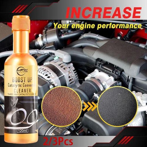 3pcs 120ML Car Engine Catalytic Converter Cleaners Automobile Cleaner Catalysts Easy To Clean Engine Accelerators-Red
