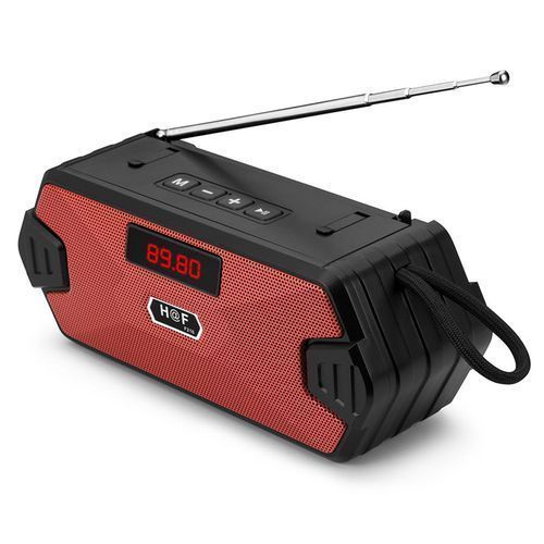 Hf Rechargeable FM Bluetooth Speaker - Black, Color May Vary