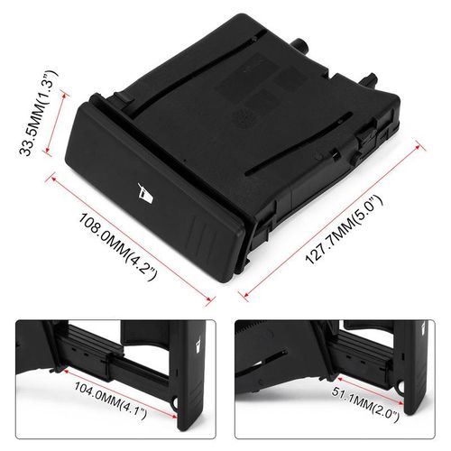 Reso Car Center Console Cup Holder For Polo 9n 2002 2003 2004 2005 2006 2007 2008 2009 2010 6q0 858 602 6q0858602e