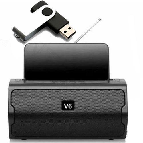 Pack Of Portable Bluetooth Speaker And 16GB Flash Disk-Black