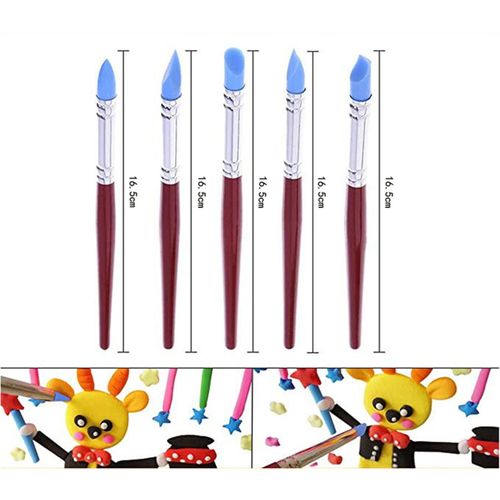 25pcs Polymer Clay Tools Modeling Clay Sculpting Tools Kit Ceramic Pottery Carving Tools Including Double Ended Dotting Tools Ball Stylus Tools Clay Tools Rubber Tip Pens Plastic Stylus Sponge Storage Bag NO5112