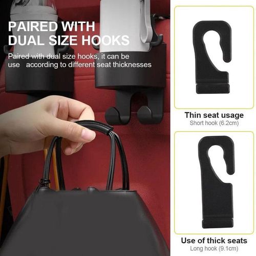 New Car Seat Headrest Hook Hanger Storage Organizer Universal With Cup Holder For Handbag Fit Universal Vehicle Car Accessories