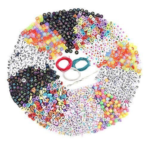 1300Pcs Alphabet Beads Acrylic Letter Beads Charms Jewelry