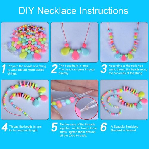 Bead Bracelet Making Kit with Mixed Color Letter Fish Star Flower Candy Beads Acrylic Spacer Beads for Jewelry Making Handmade DIY Bracelet Necklace NO5114