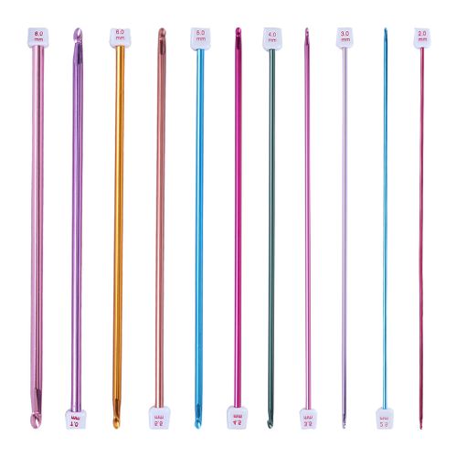 11 Sizes Crochet Hooks Set,2mm-8mm Comfortable Crochet