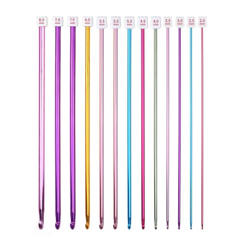 11 Sizes Crochet Hooks Set,2mm-8mm Comfortable Crochet