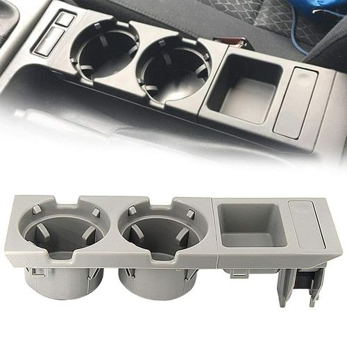 Hualic Double Hole Center Console Water Cup Holder Storage Box Coin Tray For Bmw 3 Series E46 323i 318i 320i 98-06 51168217953