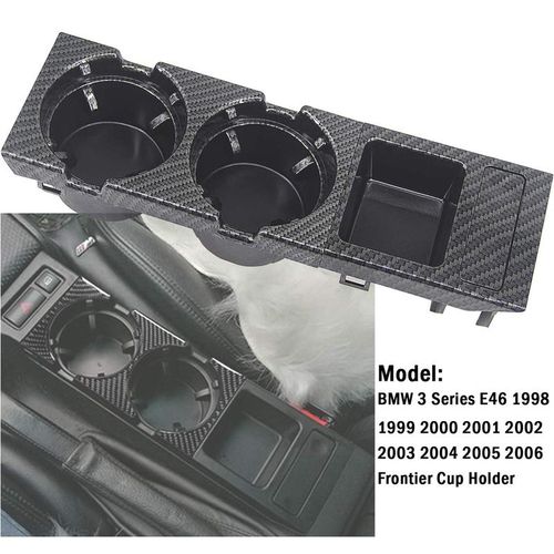 Hualic Double Hole Center Console Water Cup Holder Storage Box Coin Tray For Bmw 3 Series E46 323i 318i 320i 98-06 51168217953