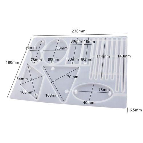 Silicone Hairpin Mold Hair Clip Mould Epoxy Resin Casting Women DIY