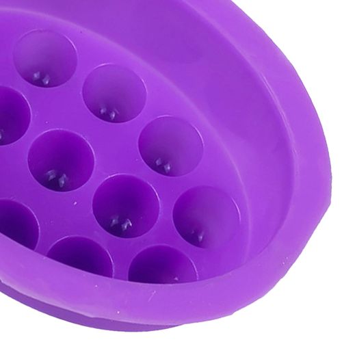 Silicone Massage Bar Soap Mold 2 Cavities for Pudding Soap Jelly Mould