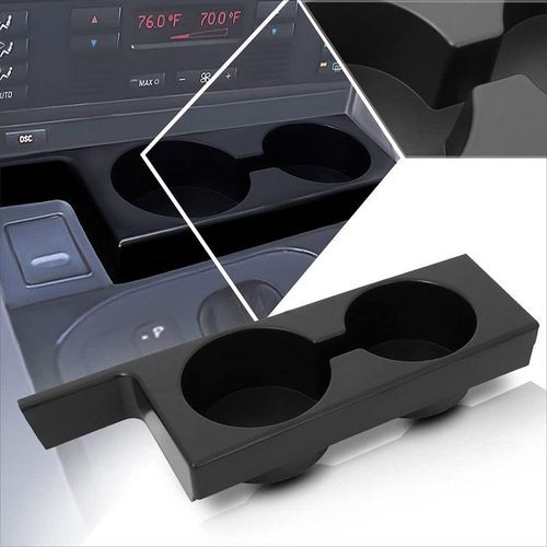 Black Car Cup Holder For Bmw E39 5-Series 525i 528i 530i 540i M5 1997-2003 Car Drink Bottle Can Holder Auto Interior Accessories