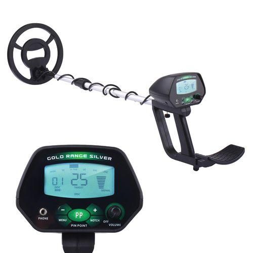 Small Underground Metal Finder Metal Detector High Accuracy Waterproof Search Coil Gold Silver Seeker Treasure Hunter with Disc & Notch & Pinpoint Modes