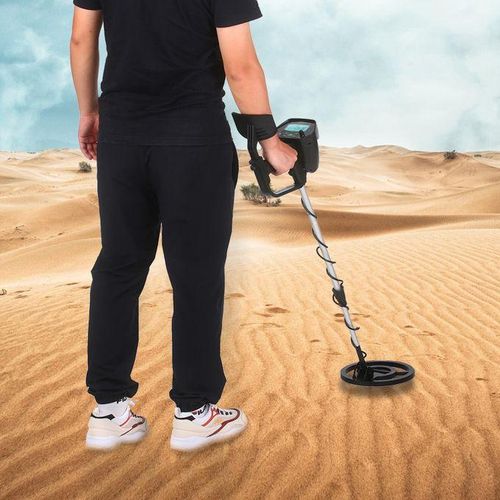 Small Underground Metal Finder Metal Detector High Accuracy Waterproof Search Coil Gold Silver Seeker Treasure Hunter with Disc & Notch & Pinpoint Modes