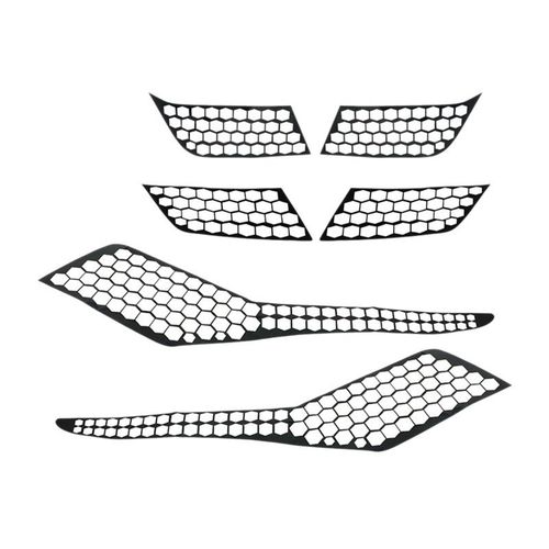For Peugeot 3008 3008gt 2017 2018 2019 Car Rear Tail Light Lamp Cover Honeycomb Stickers Protector Taillight Decoration Decal