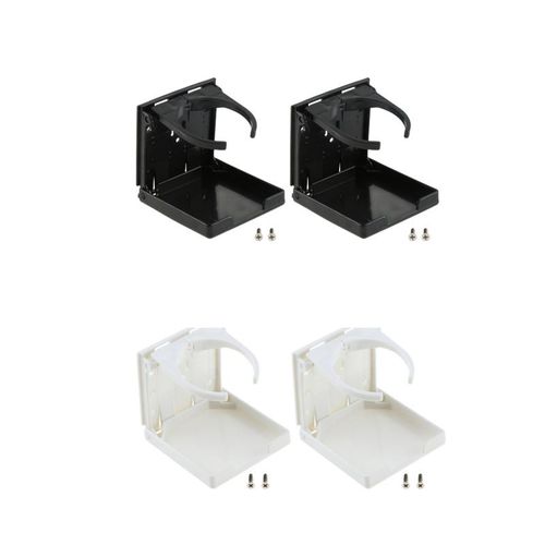 2pcs Adjustable Car Drink Bottle Holder Cup Folding Stand Abs Foldable Bracket For Car Truck Rvs Vans Boat Marine