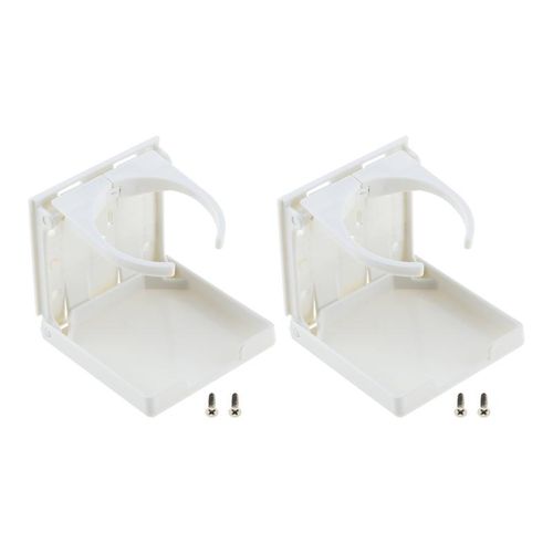 2pcs Adjustable Car Drink Bottle Holder Cup Folding Stand Abs Foldable Bracket For Car Truck Rvs Vans Boat Marine