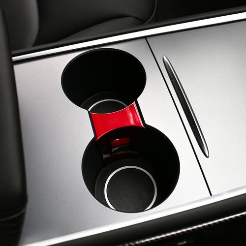 For Tesla Model 3 Y 2021 2022 2023 Abs Car Water Cup Holder Insert Slot Anti-Slip Limiter Clip Auto Interior Modified Accessorie