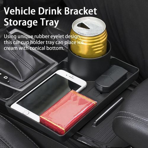 Solid Car Drink Holder Lightweight Car Water Cup Holder Strong Load-Bearing Storage Auto Cup Stand Storage Tray