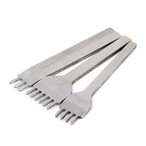 4x DIY Leather Craft Tools Hole Punches Stitching Punch Tool Set Prong NO5112