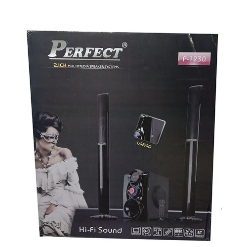 Perfect Hometheatre Quality And Clear  Sound System With Remote Control-Black